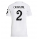 Real Madrid Daniel Carvajal #2 Replike Domaci Dres za Ženska 2024-25 Kratak Rukav